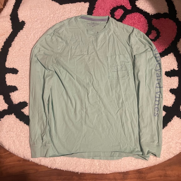 Vineyard Vines Teal Long Sleeve Top💕 - Picture 3 of 5